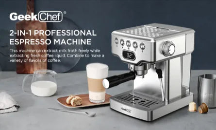 Espresso Maker with Milk Frother